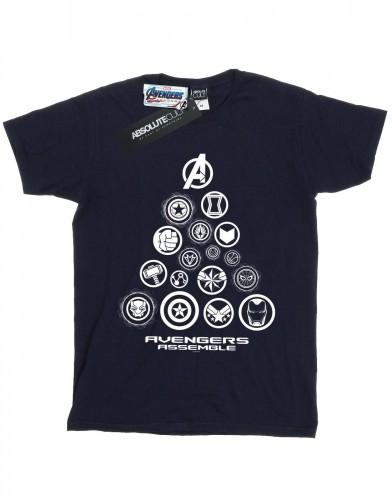 Marvel Boys Avengers eindspel piramide iconen T-shirt