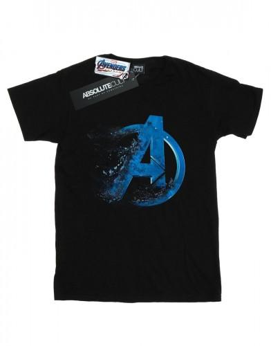 Marvel Girls Avengers Endgame afgestoft logo katoenen T-shirt