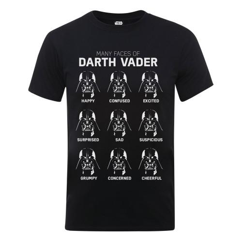 Star Wars jongens vele gezichten van Darth Vader katoenen T-shirt