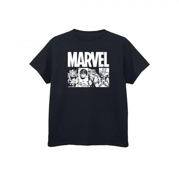 Marvel Boys Action Tile katoenen T-shirt