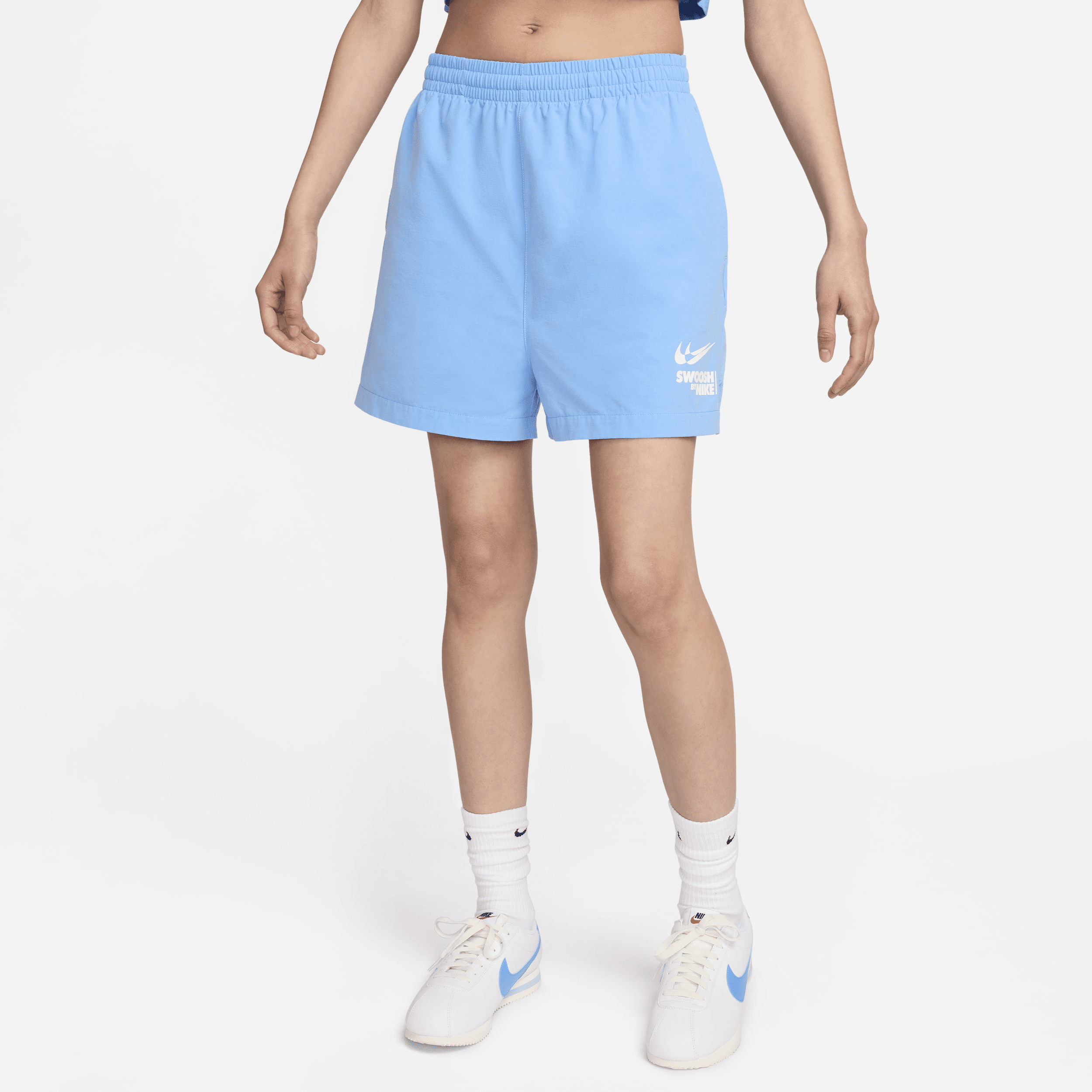 Nike Sportswear Geweven damesshorts - Blauw