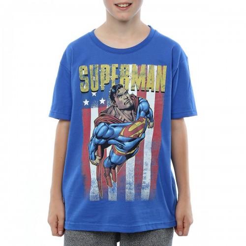 Superman jongens vlucht katoenen T-shirt