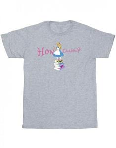 Disney Girls Alice In Wonderland How Curious katoenen T-shirt