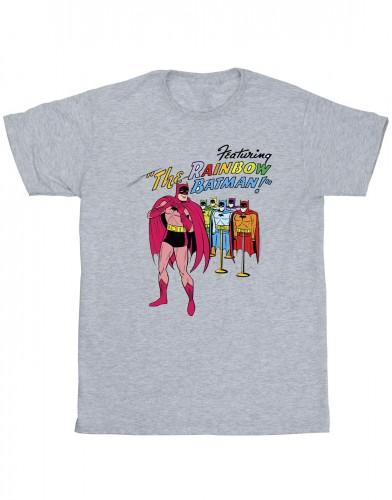 DC Comics Batman Comic Cover Rainbow Batman katoenen T-shirt voor meisjes