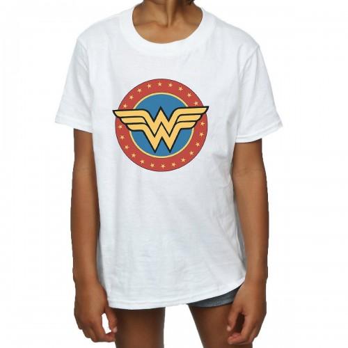 Wonder Woman katoenen T-shirt met logo voor meisjes