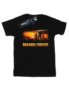 Marvel Girls Black Panther Wakanda Forever katoenen T-shirt