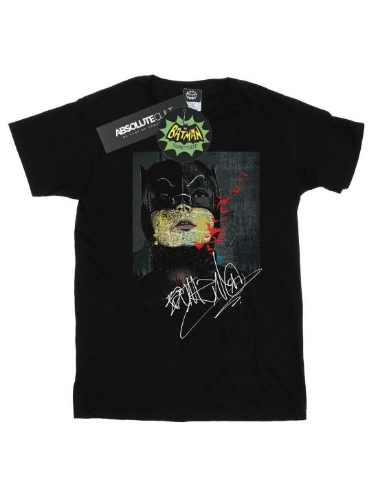 DC Comics Batman TV-serie katoenen T-shirt met handtekening schilderij
