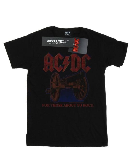 AC/DC meisjes voor degenen die op het punt staan ​​te rocken. Canon katoenen T-shirt