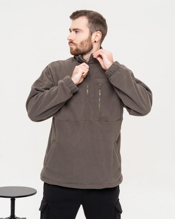 Issa Plus fleece sweatshirt met drie zakken