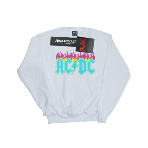 AC/DC Sweatshirt met neonvlammen voor meisjes