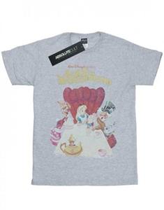 Disney meisjes Alice In Wonderland retro poster katoenen T-shirt