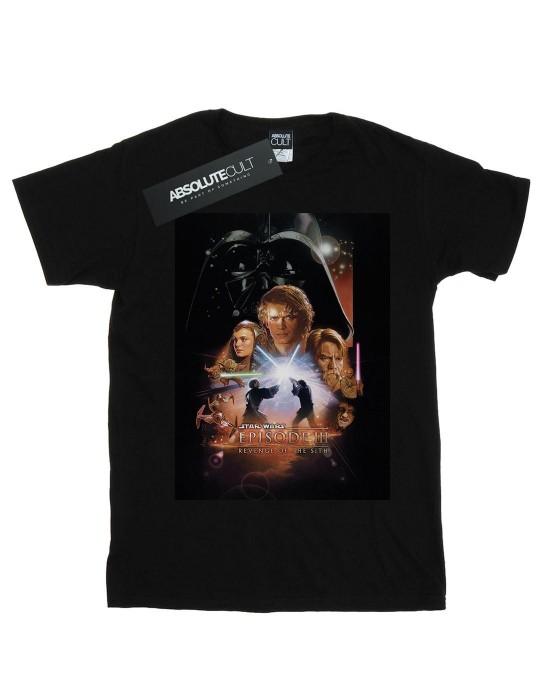 Star Wars Girls Episode III filmposter katoenen T-shirt