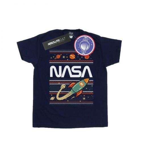NASA meisjes Fair Isle katoenen T-shirt