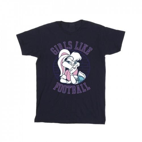 Looney Tunes Girls Lola Bunny Girls Like Football katoenen T-shirt