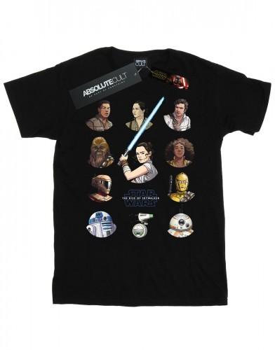Star Wars: The Rise of Skywalker Girls Star Wars The Rise Of Skywalker Resistance Character Line Up katoenen T-shirt