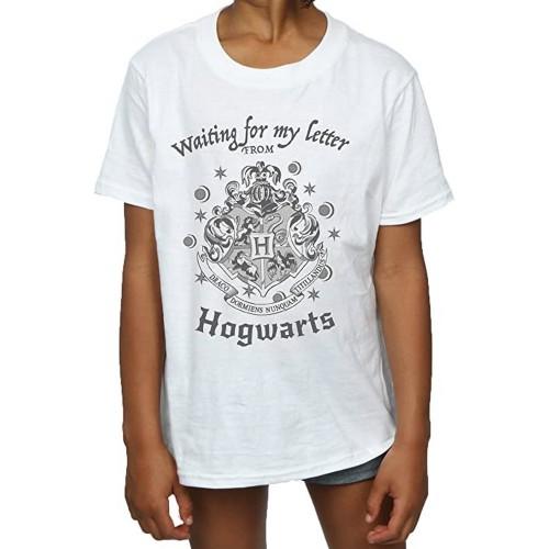 Harry Potter meisjes wachten op mijn brief Zweinstein Crest katoenen T-shirt