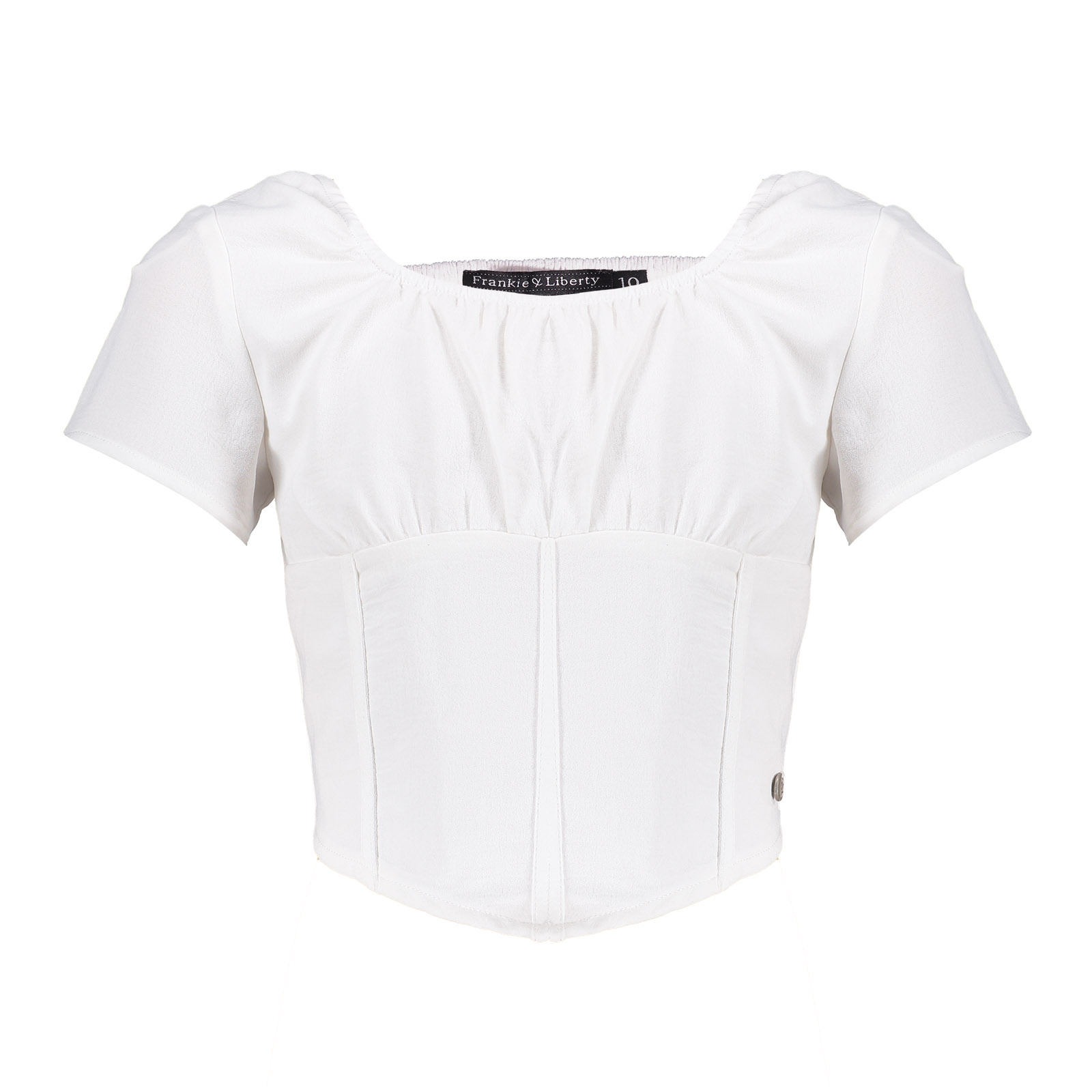 Frankie & Liberty Meisjes blouse - Nika - Bright White