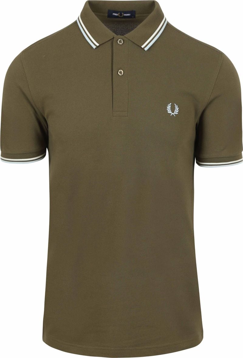 fredperry Fred Perry - Twin Tipped Uniform Green/Snow White/Light Ice - Polo
