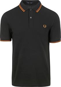 fredperry Fred Perry - Twin Tipped Black/Nut Flake/Dark Caramel - Polo