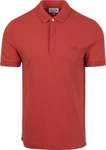 Lacoste Poloshirt Paris Pique Rood