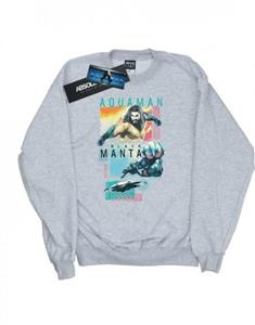 DC Comics jongens Aquaman karakter tegels sweatshirt