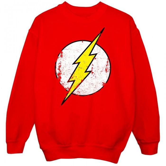 The Flash Het Flash Boys Distressed katoenen sweatshirt met logo