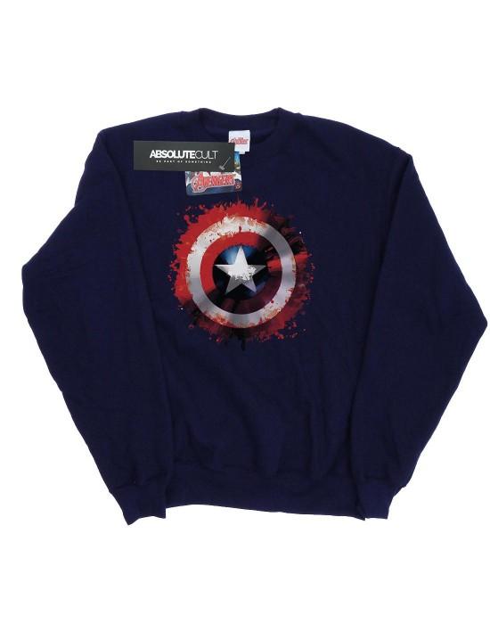 Marvel Boys Avengers Captain America Art Shield-sweatshirt