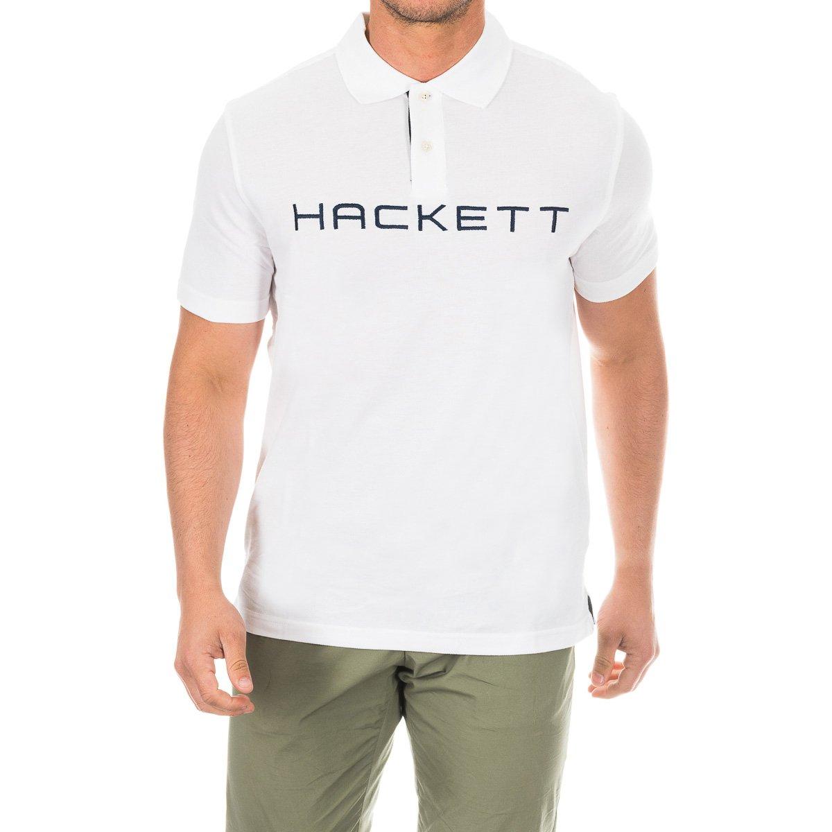 Hackett London Herenpoloshirt met korte mouwen en reverskraag HMX1007B
