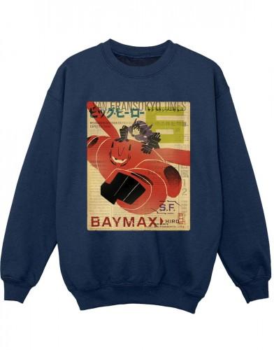 Disney Boys Big Hero 6 Baymax Flying Baymax Krant Sweatshirt