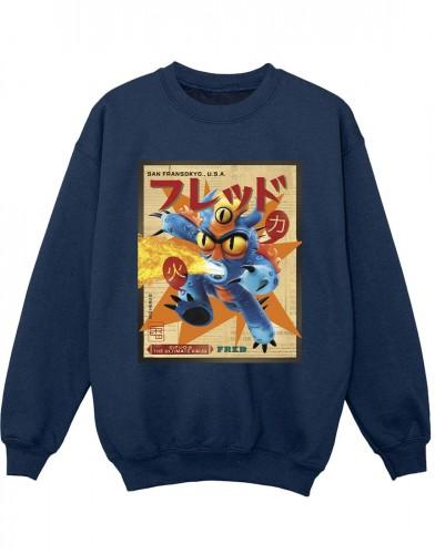 Disney Boys Big Hero 6 Baymax Fred Krant Sweatshirt