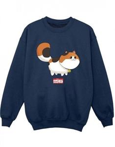 Disney Boys Big Hero 6 Baymax Kitten Pose-sweatshirt