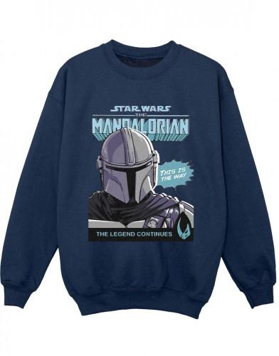 Pertemba FR - Apparel Star Wars The Mandalorian Boys Mando Comic Cover Sweatshirt