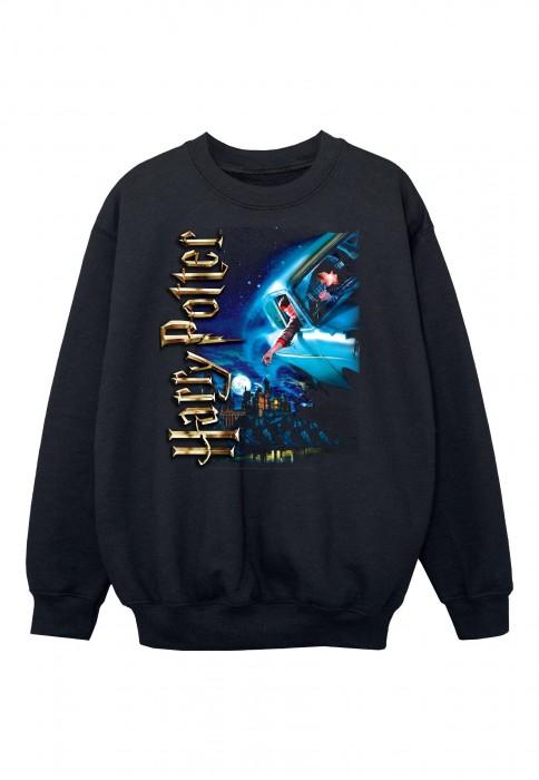 Harry Potter jongens glimlachen naar Zweinstein Sweatshirt