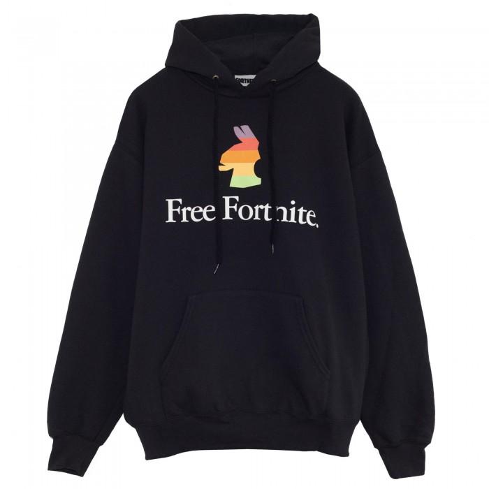 Free Fortnite Gratis Fortnite Heren Rainbow Llama Pullover-hoodie