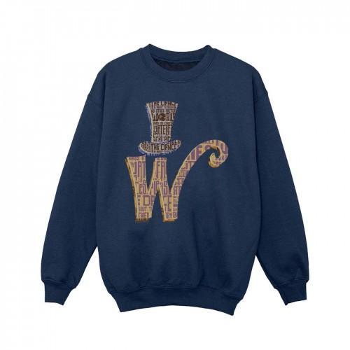 Pertemba FR - Apparel Willy Wonka Girls W Logo Hat Sweatshirt