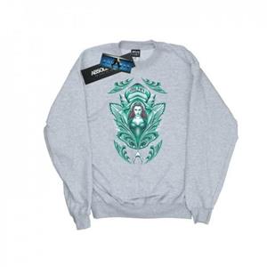 DC Comics Mens Aquaman Mera Crest Sweatshirt