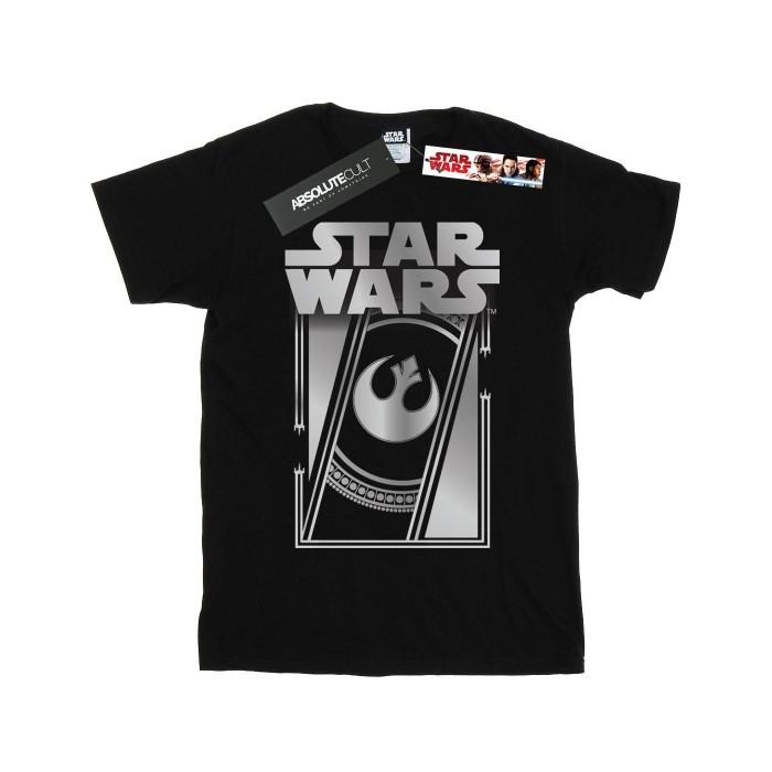 Star Wars Boys The Last Jedi Frame Metallic T-Shirt