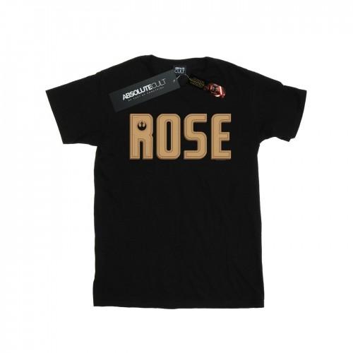 Star Wars Boys The Rise Of Skywalker Rose Text Logo T-Shirt