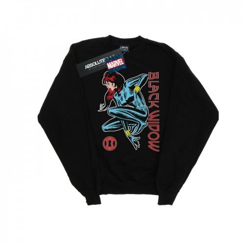 Marvel Boys Black Widow In Action Sweatshirt