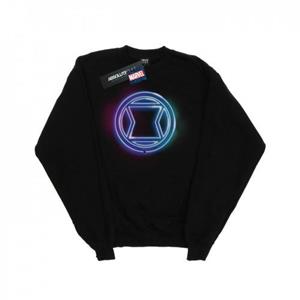 Marvel Boys Black Widow Neon Logo Sweatshirt
