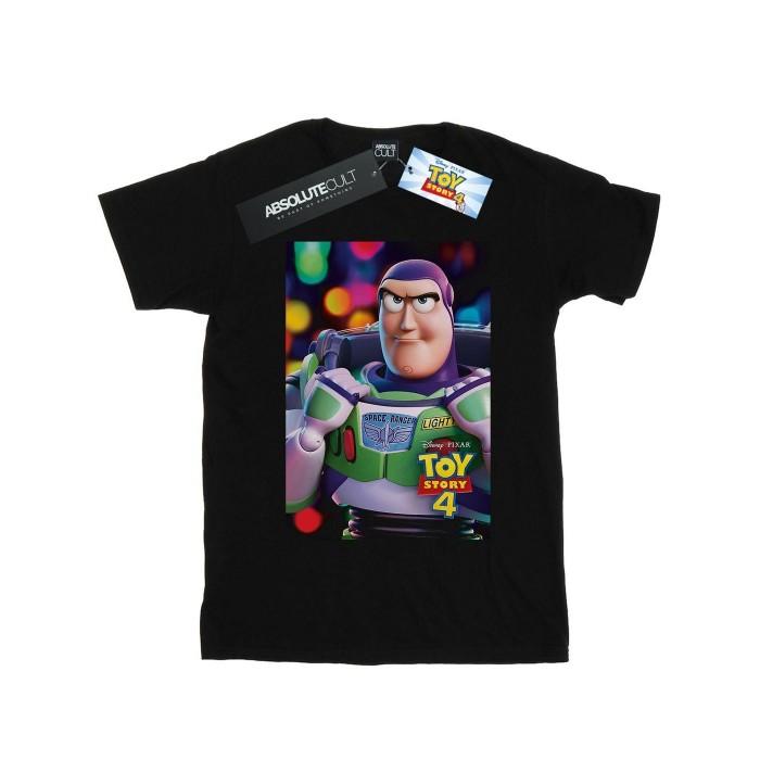 Disney Boys Toy Story 4 Buzz Lightyear Poster T-Shirt