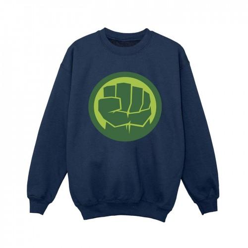 Marvel Boys Hulk Chest Logo Sweatshirt