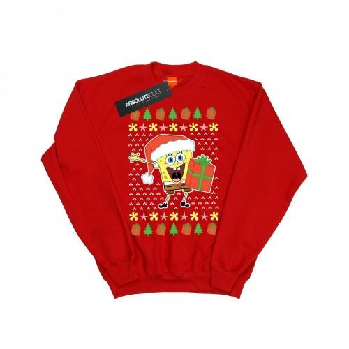 Pertemba FR - Apparel SpongeBob SquarePants Boys Ugly Christmas Sweatshirt