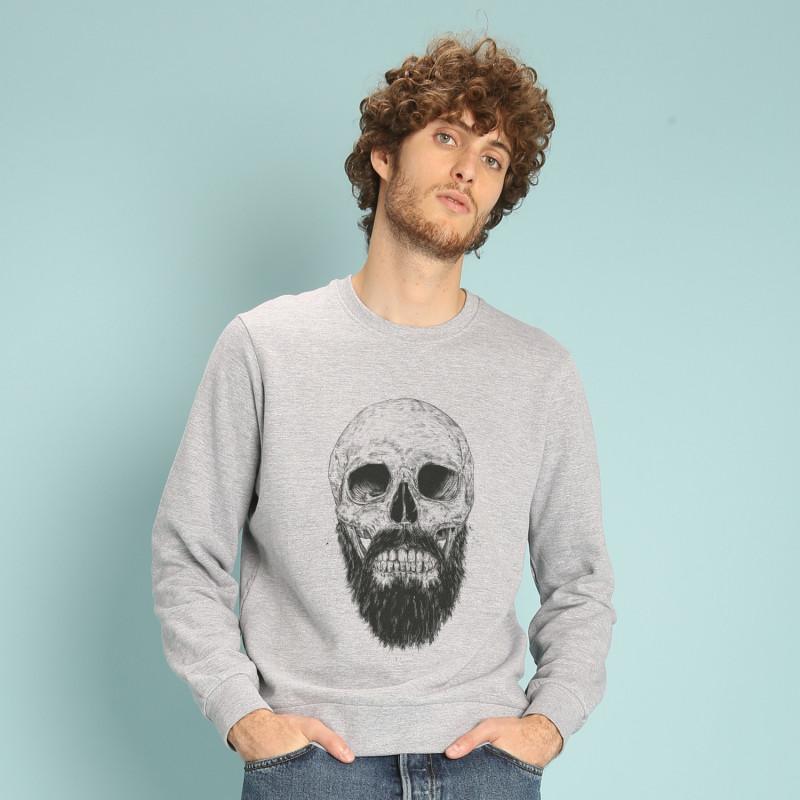 Le Roi du Tshirt Sweat Homme - HIPSTER BARBE