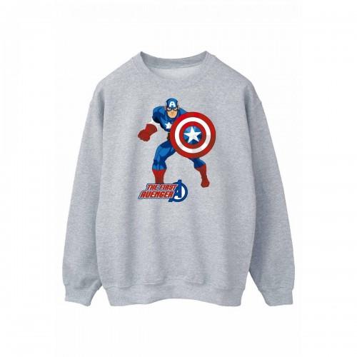 Captain America Unisex Adult The First Avenger Sweatshirt