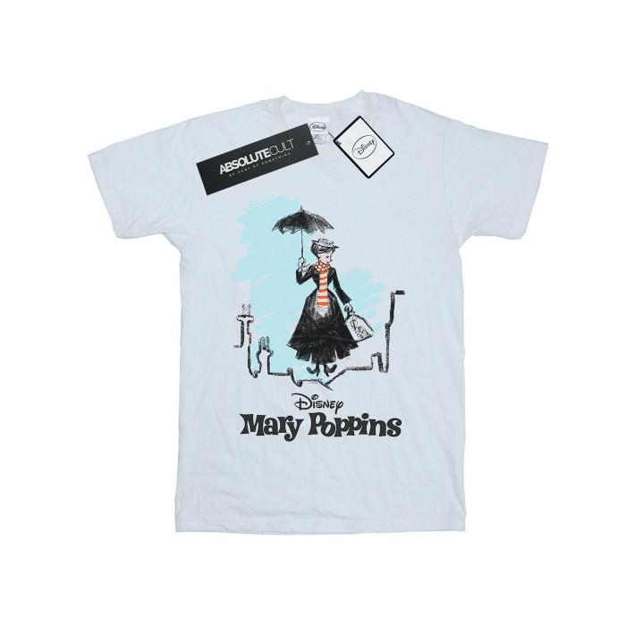 Disney Boys Mary Poppins Rooftop Landing Colour T-Shirt