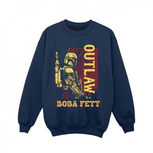 Star Wars Girls The Book Of Boba Fett Distressed Outlaw Sweatshirt