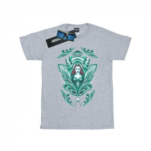DC Comics Boys Aquaman Mera Crest T-Shirt