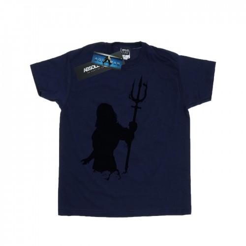 DC Comics Boys Aquaman Mono Silhouette T-Shirt