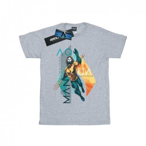 DC Comics Boys Aquaman Tropical Icon T-Shirt